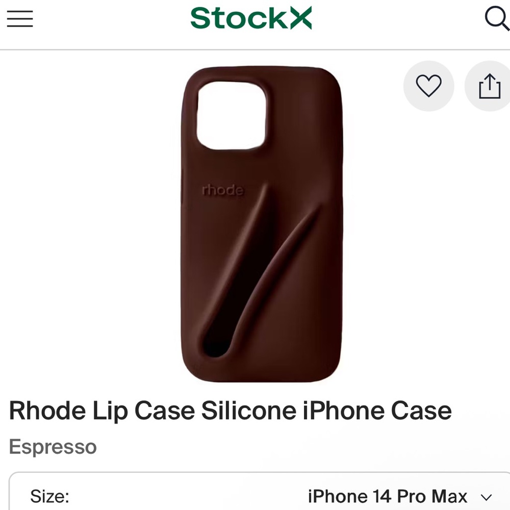 RHODE Espresso Brown Silicone iPhone 14 Pro Max Case